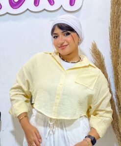 Cropped Linen Blouse