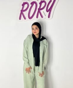 Striped Linen Set